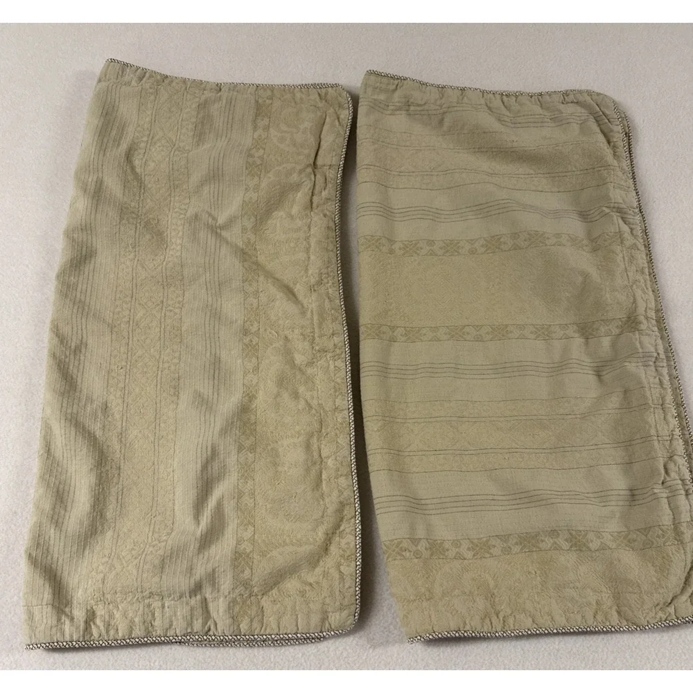 Vtg Ralph Lauren Shams  MARRAKESH Euro Browns‎ Neutrals Fair Condition Flaws